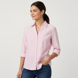 Herve Benard Light Pink Button-Up Shirt Sz L